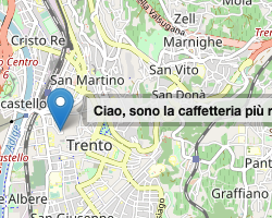 screenshot of coffee shop search map