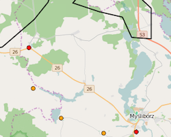screenshot of Neumark surname map