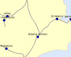 screenshot of Isle of Wight Railway map